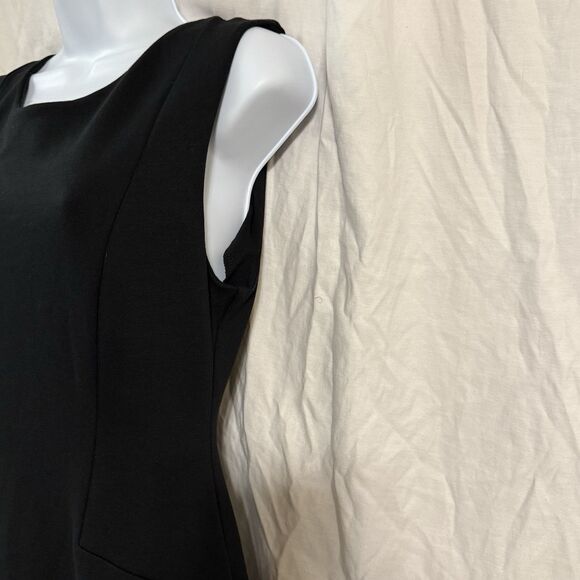 Free People Women Dress Size S Black Solid Sheath Short Sleeveless Cotton Casual - Picture 2 of 9